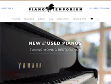 Tablet Screenshot of pianoemporium.com